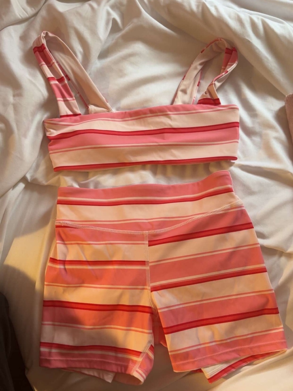 Striped Pink Workout Set - Picture 5 of 5